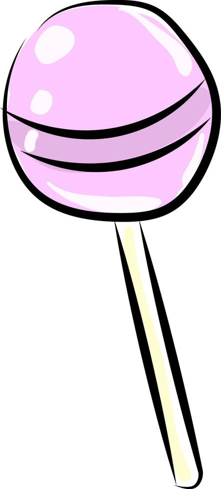 Lollipop, illustration, vector on white background.