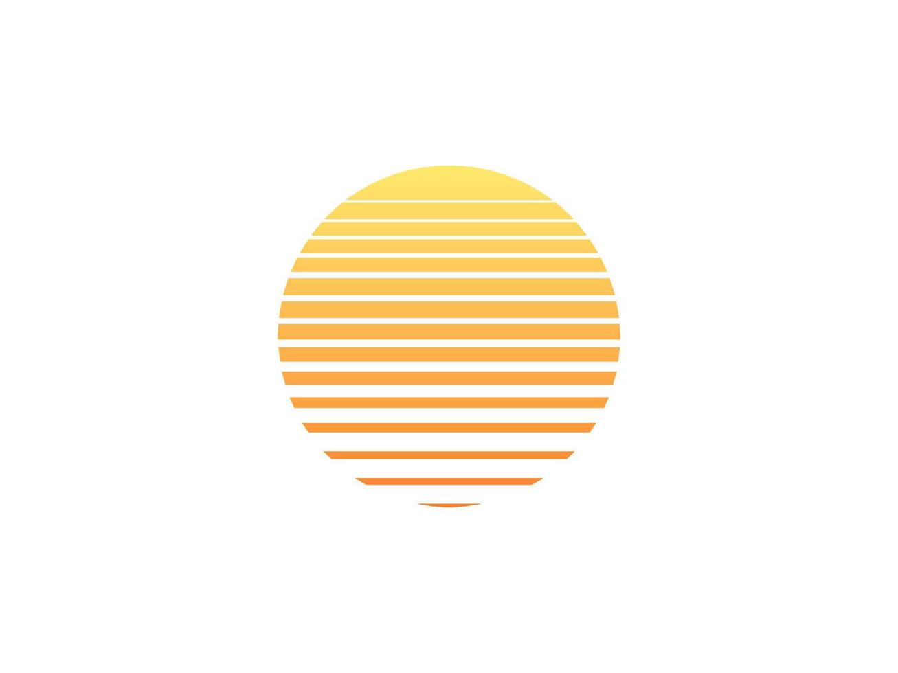flat design circle logo vector illustration