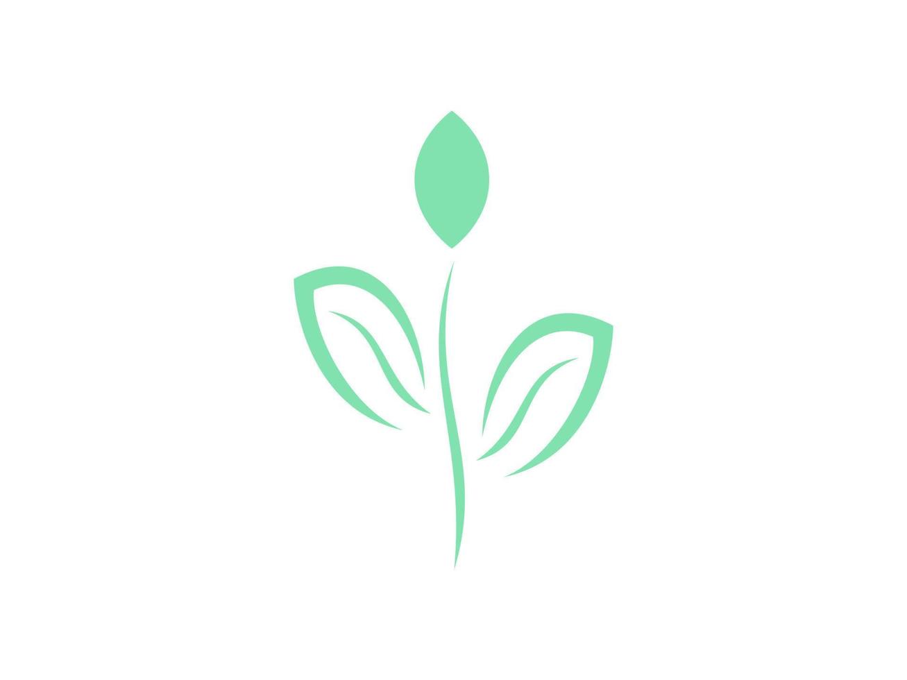 flat design nature logo vector illustration