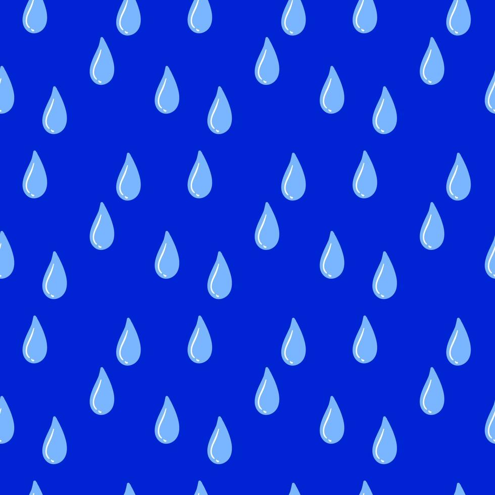 Water drop pattern, illustration, vector on white background.