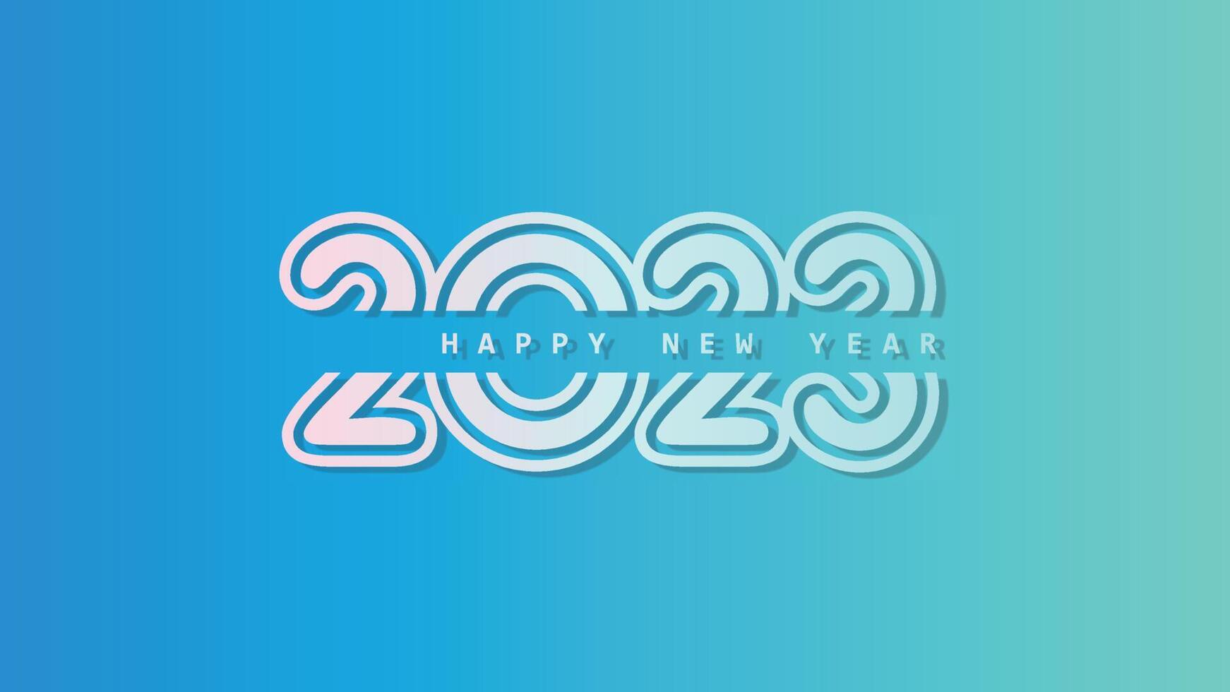 Happy new year 2023 vector