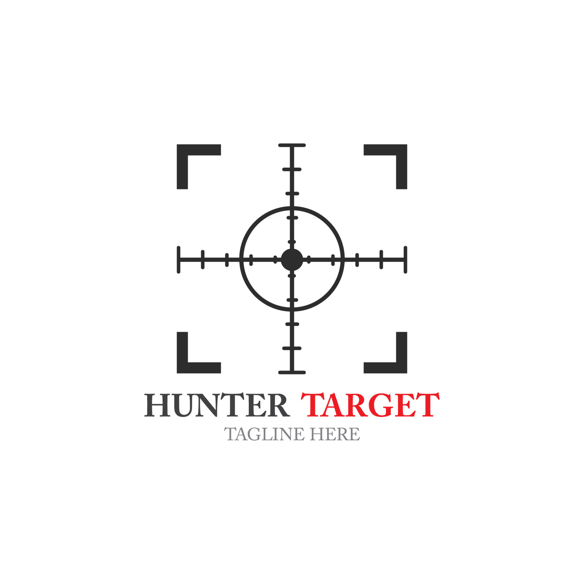 Target Hunter icon illustration design template symbol 13807388 Vector