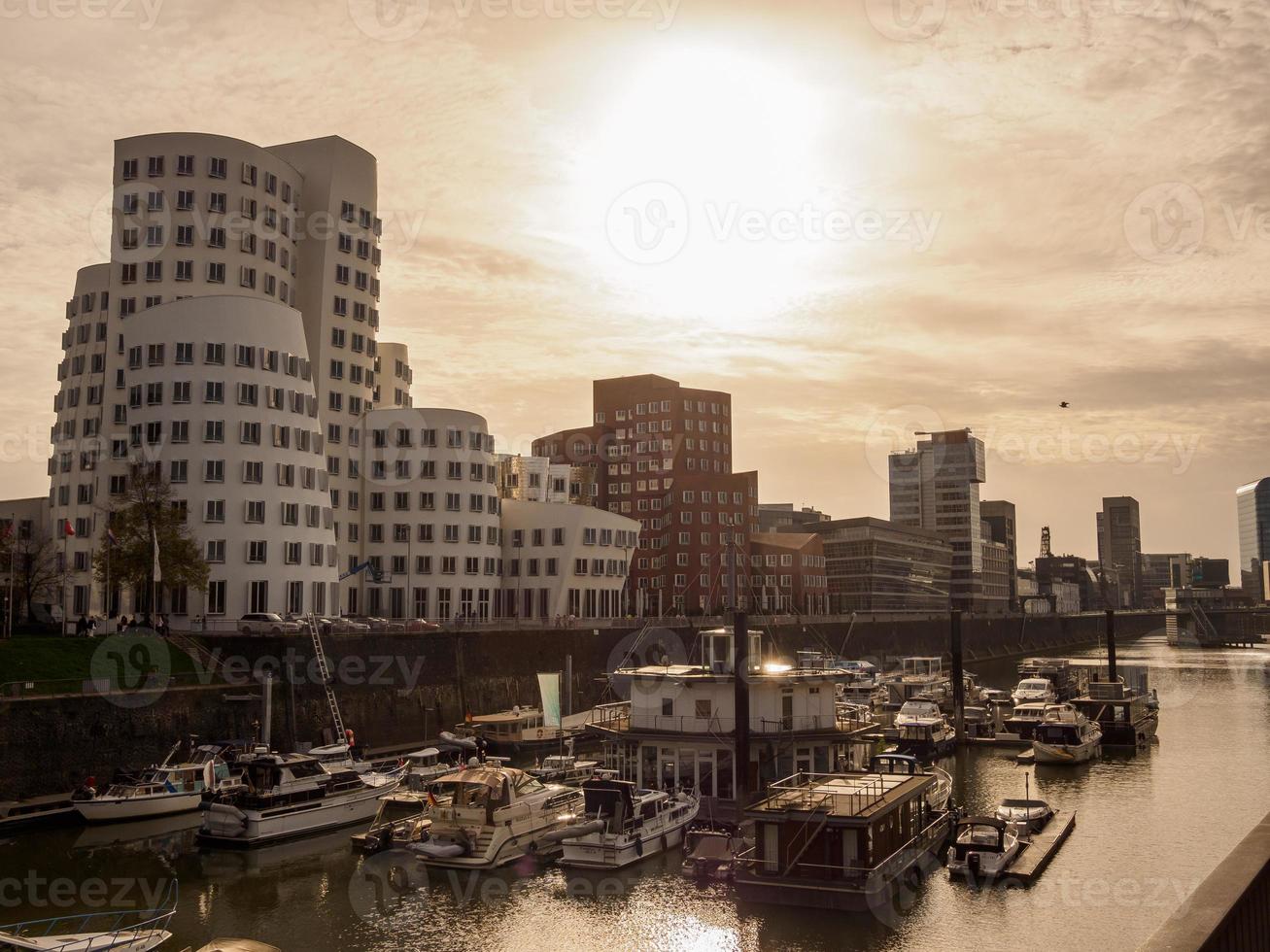 Dusseldorf at the rhine river photo