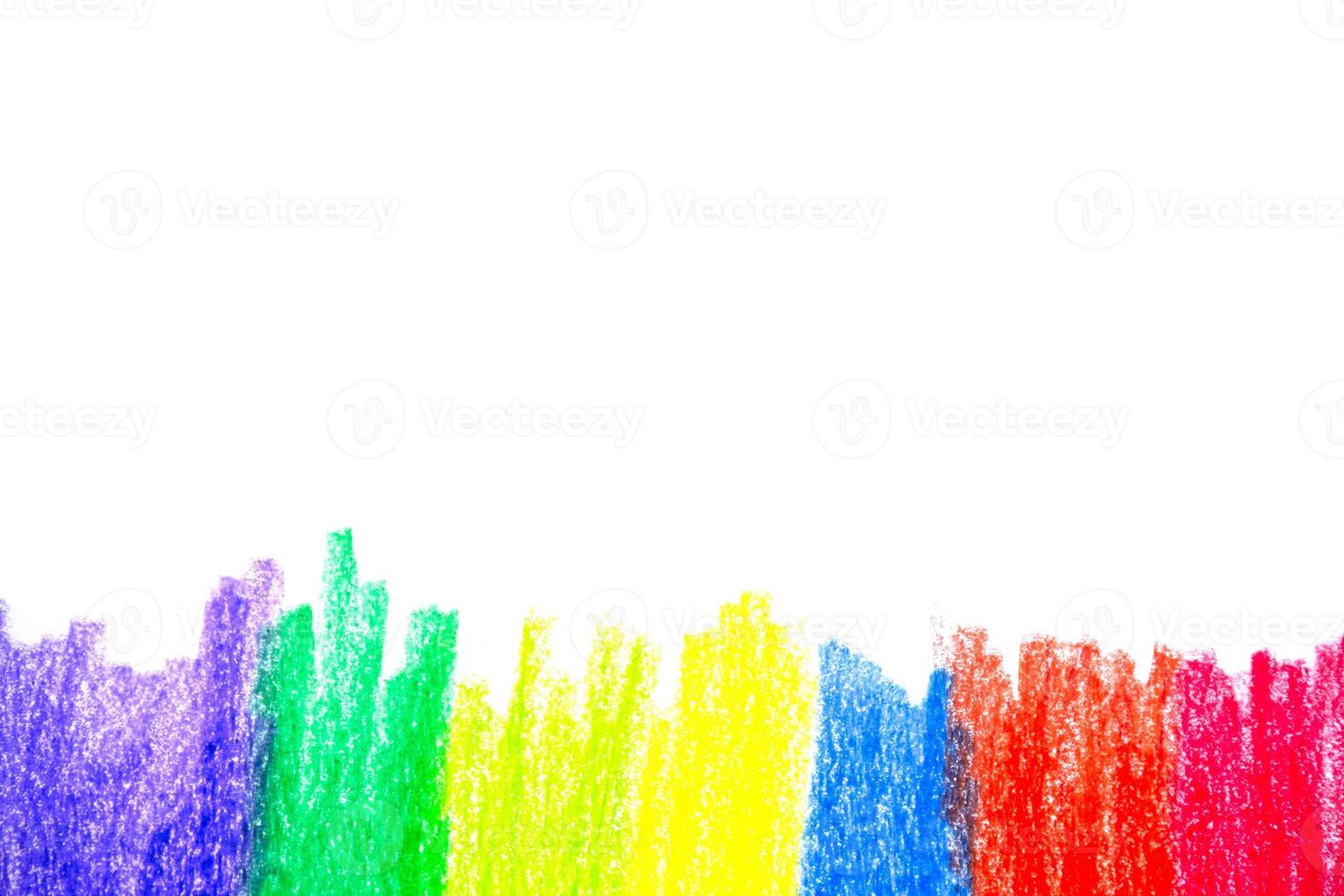 rainbow crayon texture background. abstract colorful background photo