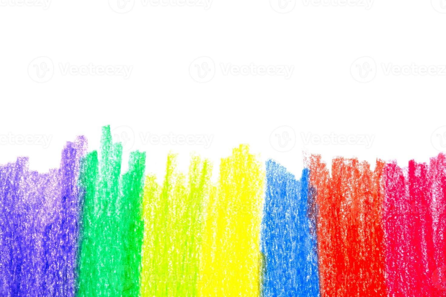 rainbow crayon texture background. abstract colorful background photo