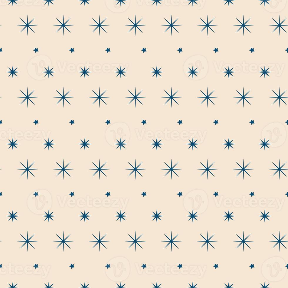 Christmas New Year seamless pattern with snowflakes. photo