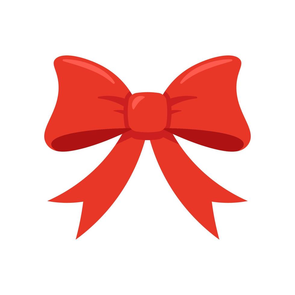 Hair ribbon bow vector isolated