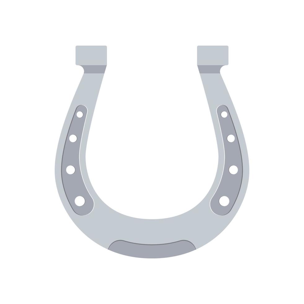 Horseshoe flat design vector