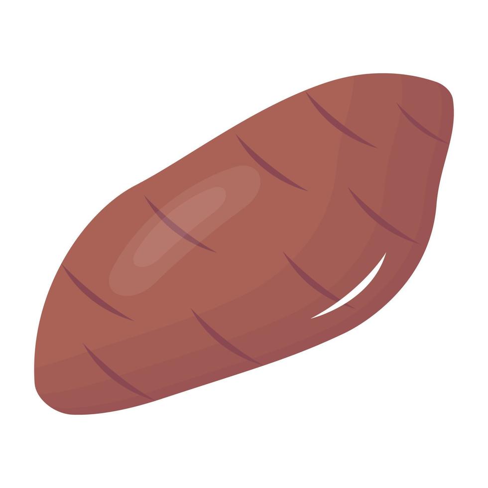 A sweet potato flat vector download