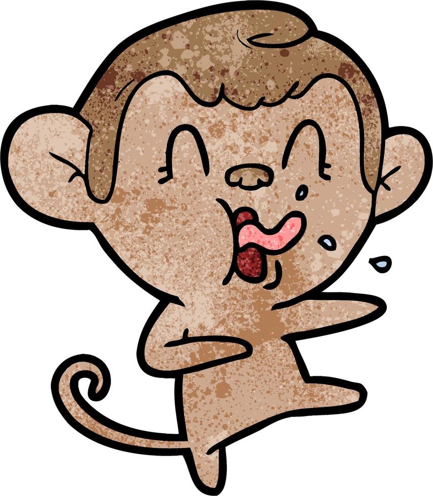 Vector monkey character in cartoon style