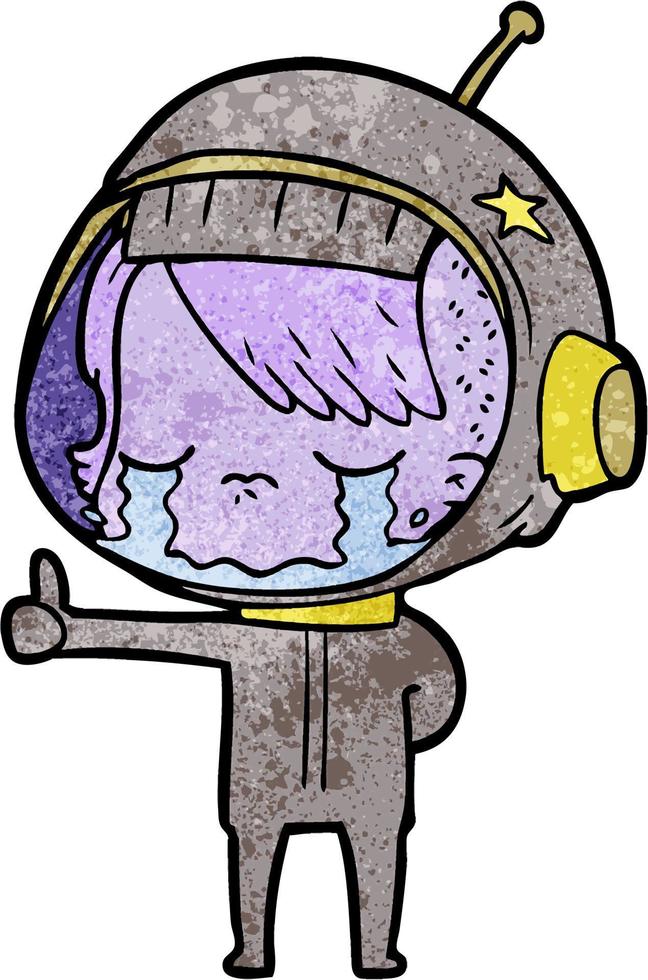 Vector astronaut character in cartoon style