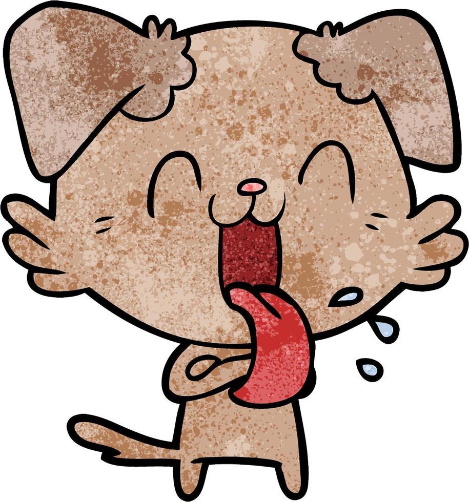 Vector dog character in cartoon style