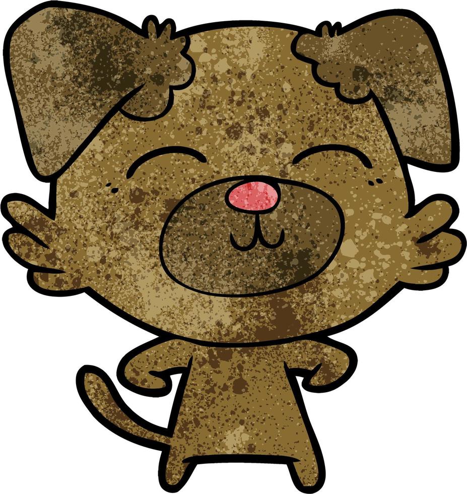 Vector dog character in cartoon style