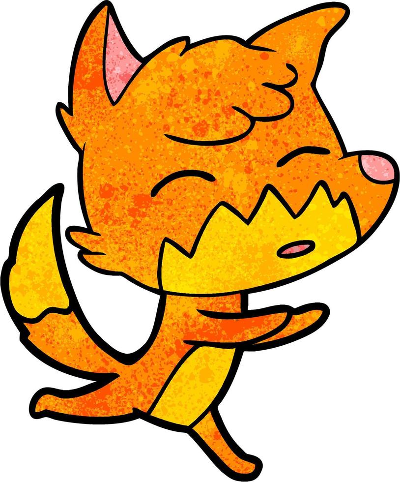 Vector fox character in cartoon style
