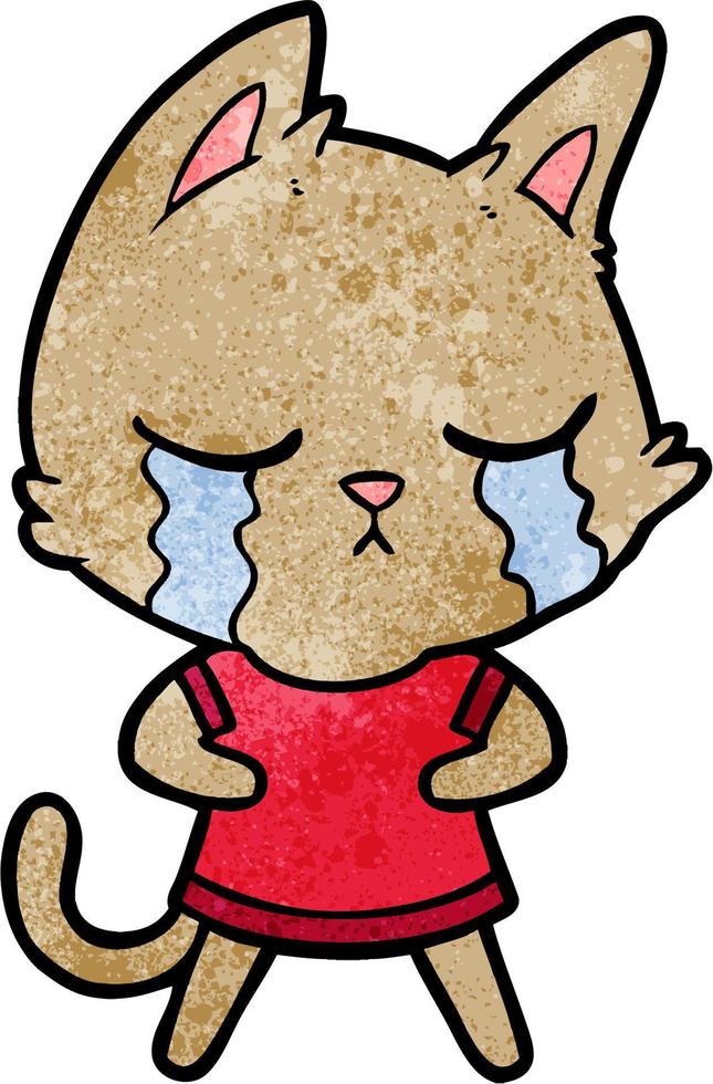 Vector cat character in cartoon style