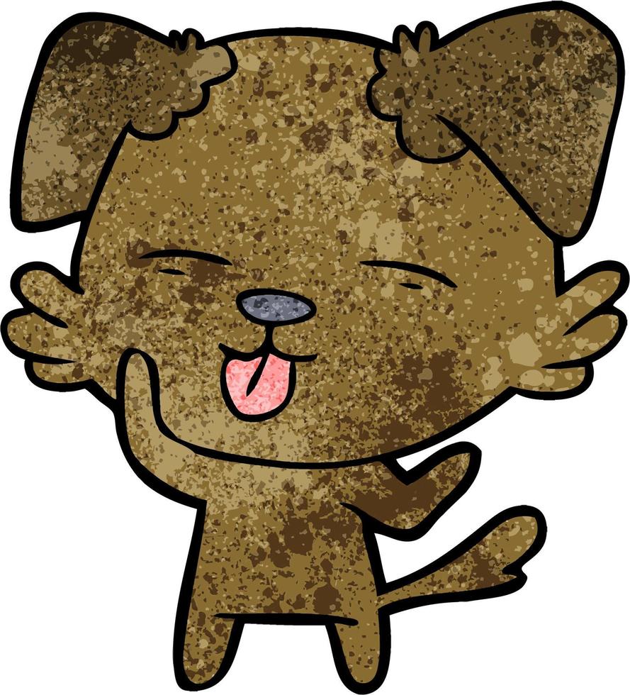 Vector dog character in cartoon style