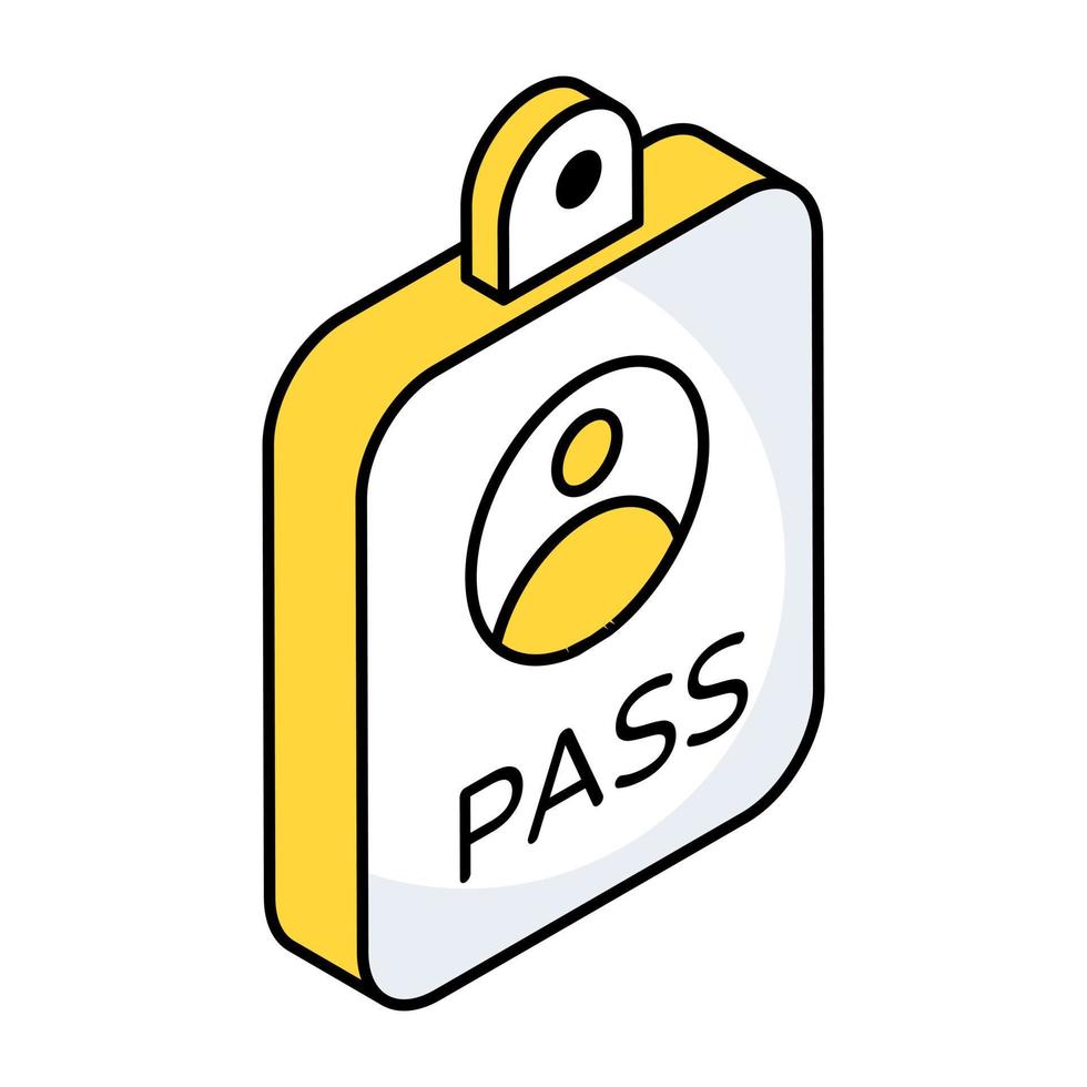 Premium download icon of id card vector