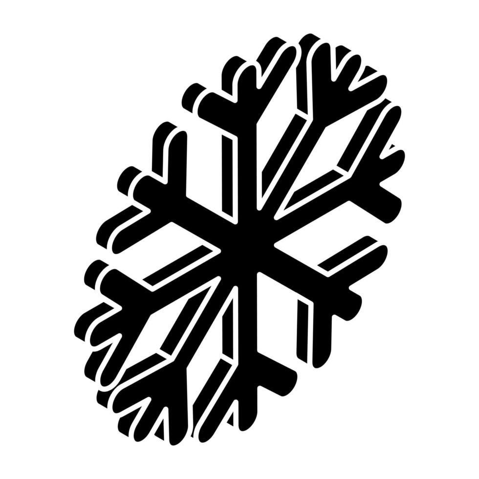 Modern design icon of snowfall vector