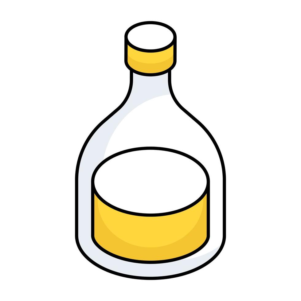 Modern design icon of wine bottle vector