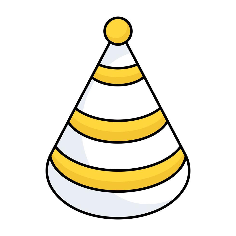 A beautiful design icon of party cap vector