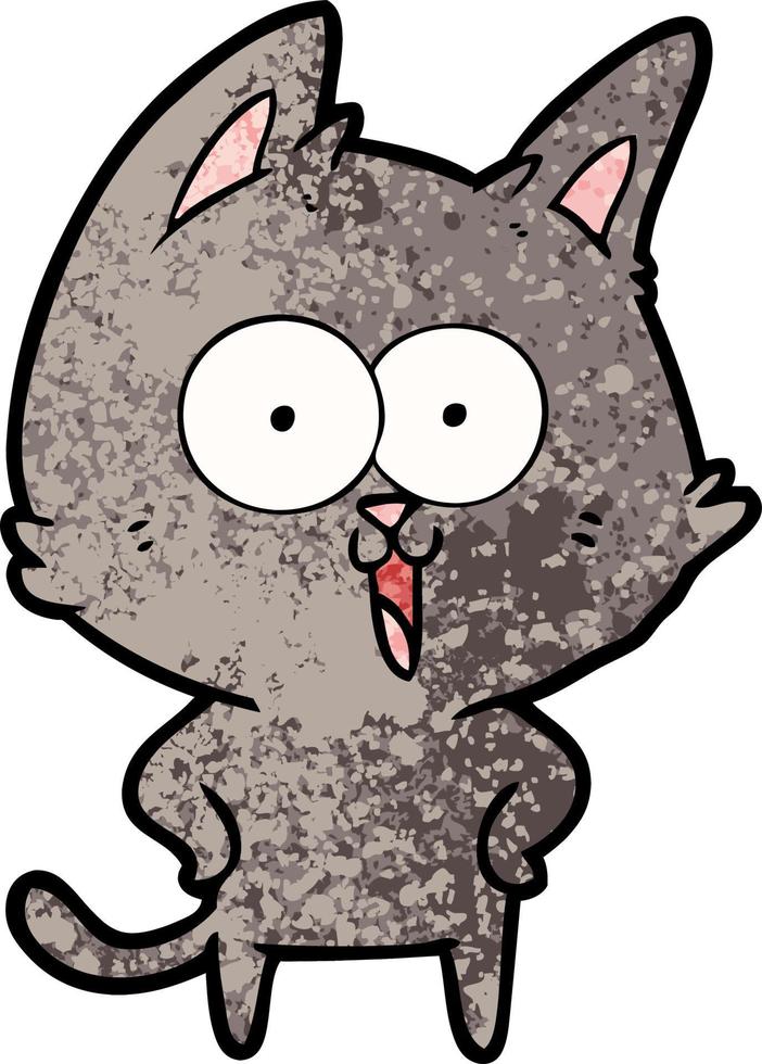 Vector cat character in cartoon style