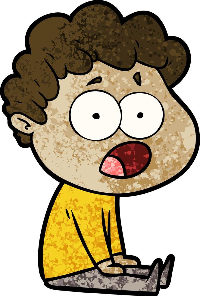 personaje de hombre vectorial en estilo de dibujos animados vector