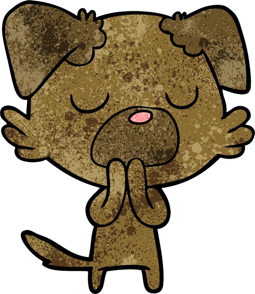 Vector dog character in cartoon style