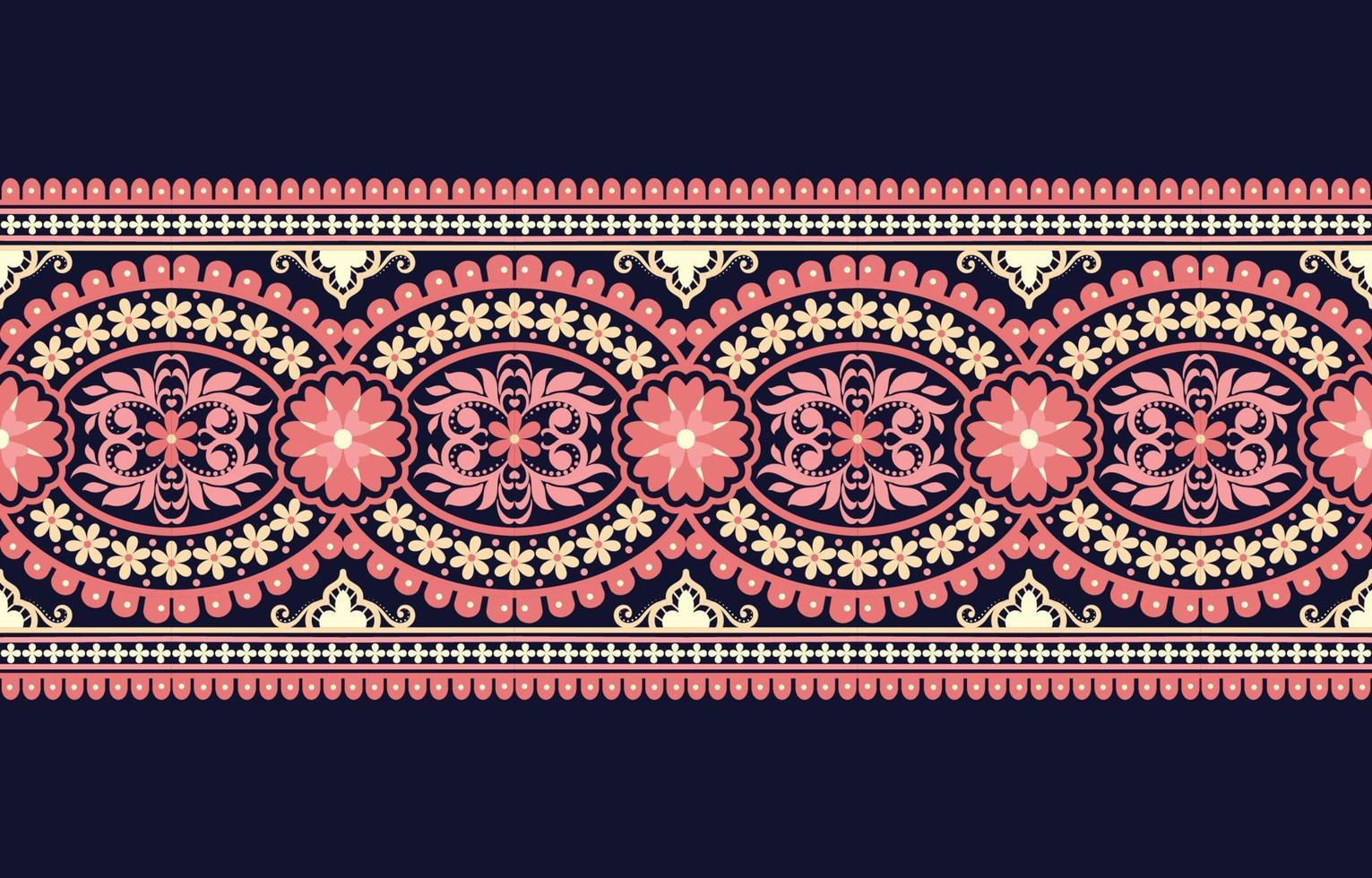 papel tapiz de diseño de fondo de patrón geométrico étnico abstracto, frontera india. vector de impresión tradicional.