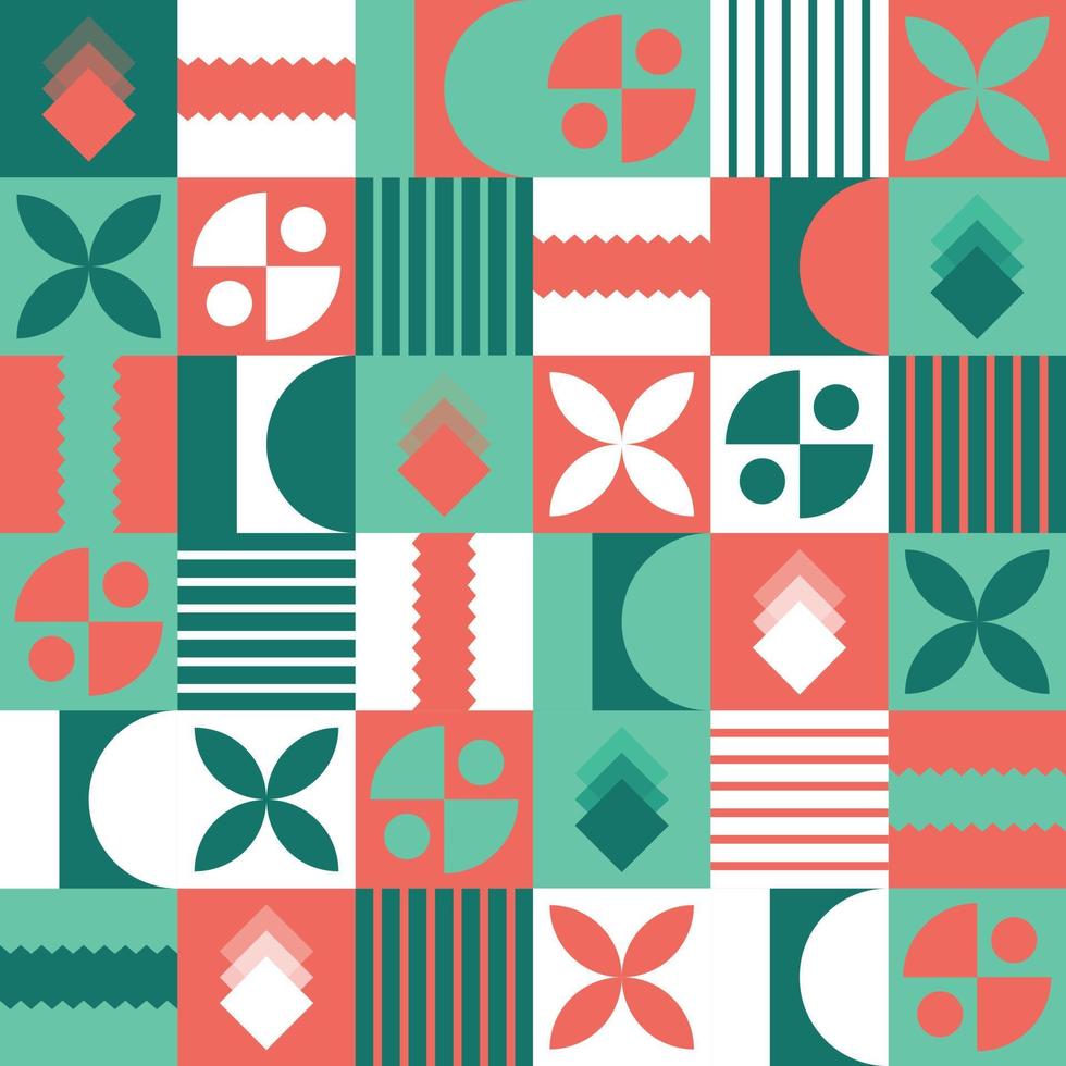 Abstract Geometric Neo Geo Pattern Design Template vector