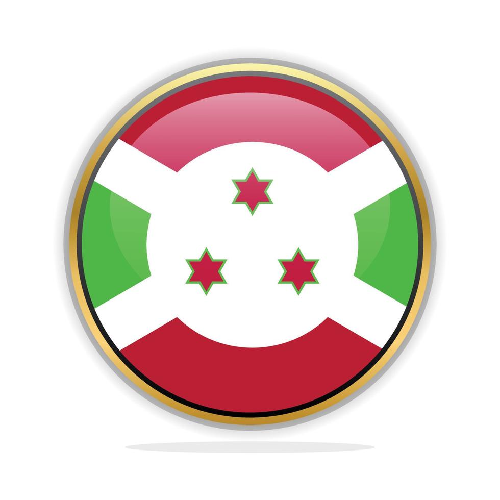 botón bandera diseño plantilla burundi vector