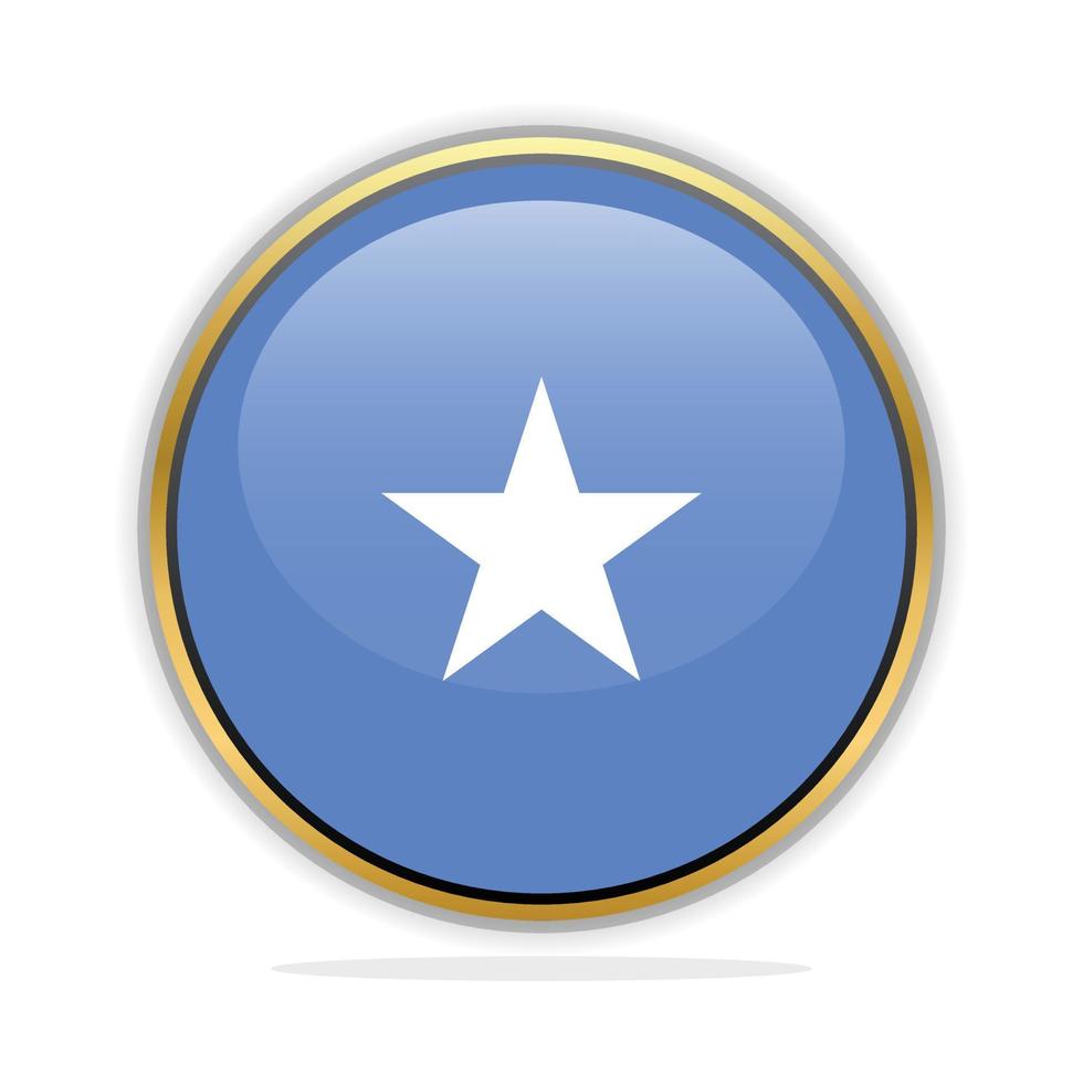 Button Flag Design Template Somalia vector