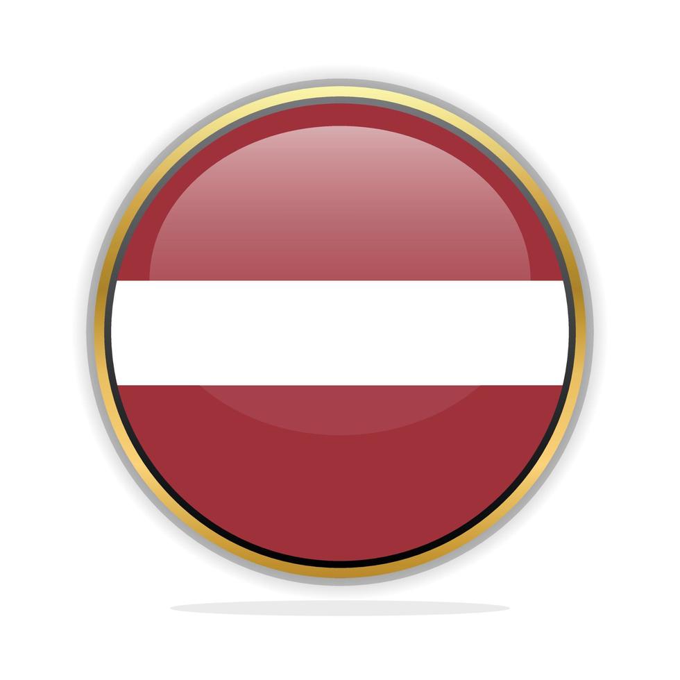 Button Flag Design Template Latvia vector