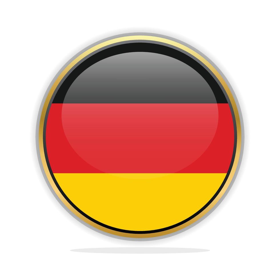 Button Flag Design Template Germany vector