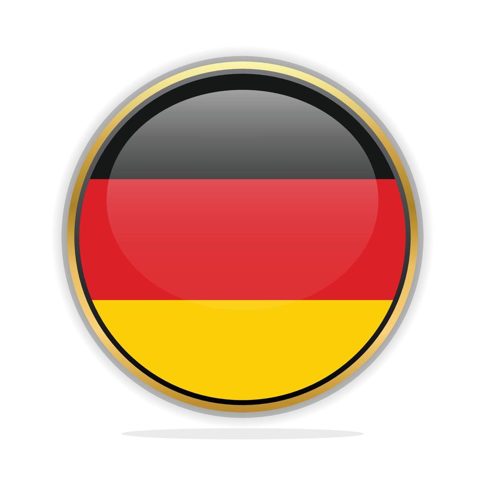 Button Flag Design Template Germany vector