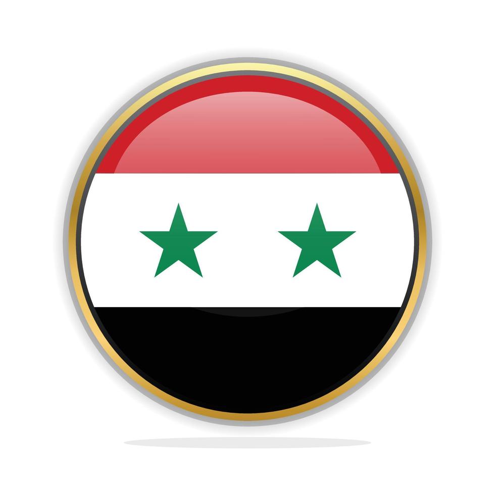 Button Flag Design Template Syria vector