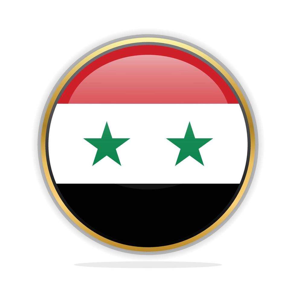 Button Flag Design Template Syria vector