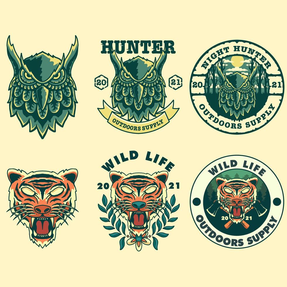 wild life set vector