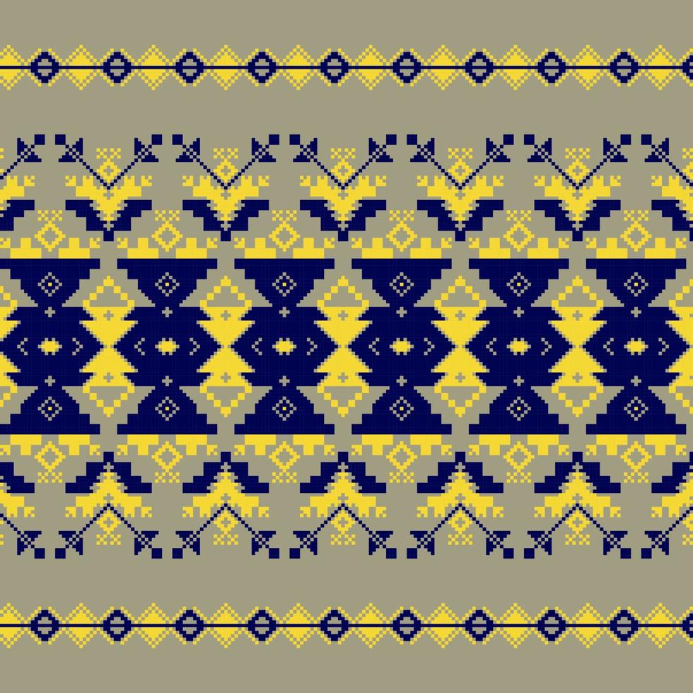Set of Ethnic ornament pattern in different colors vector