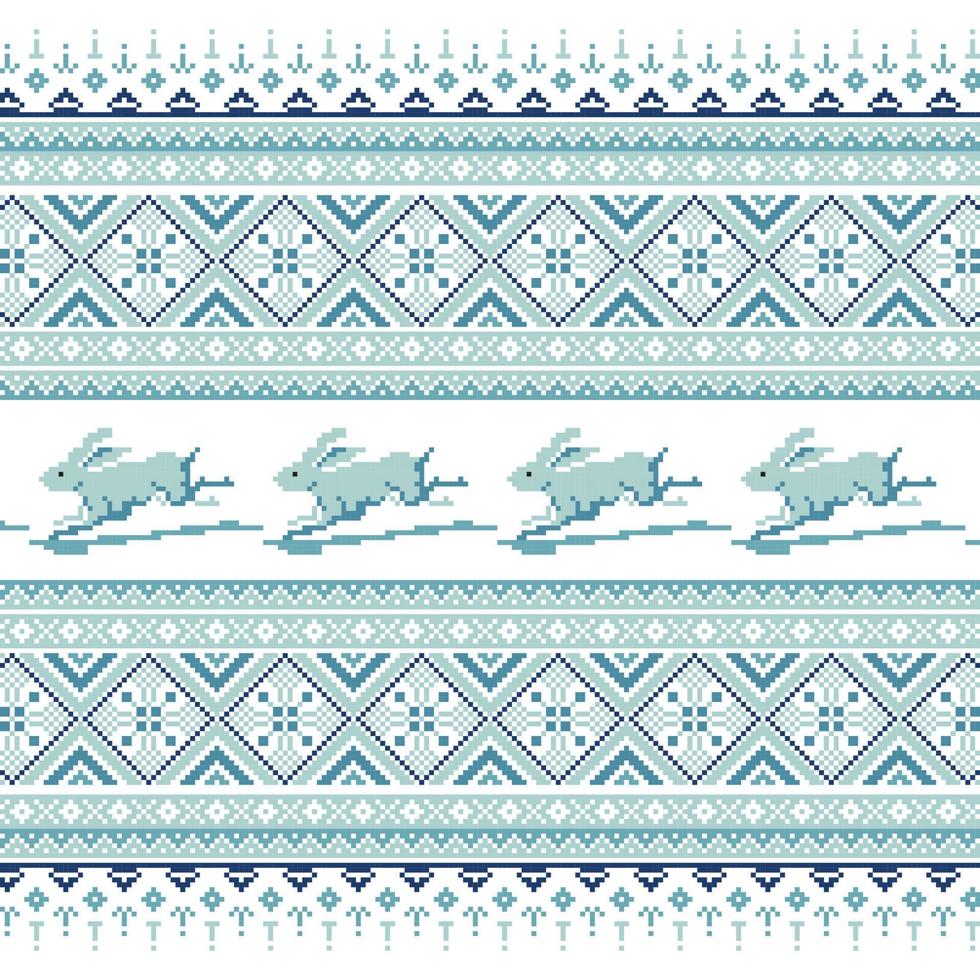 Set of Ethnic holiday ornament pattern in different colors vector