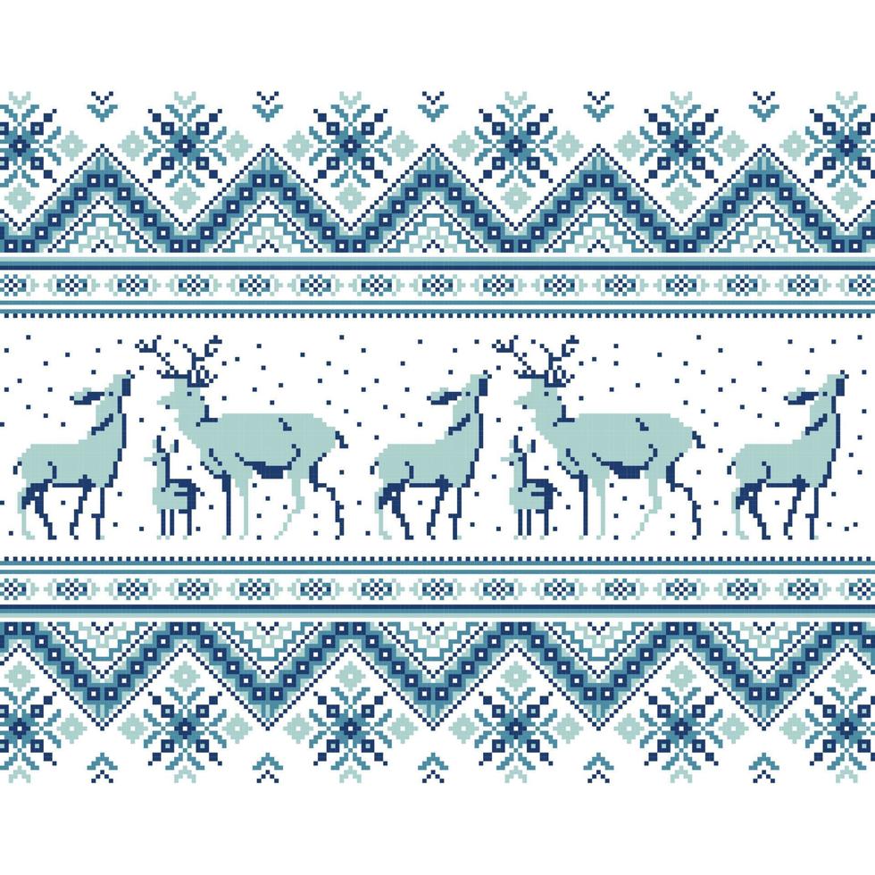 Set of Ethnic holiday ornament pattern in different colors vector