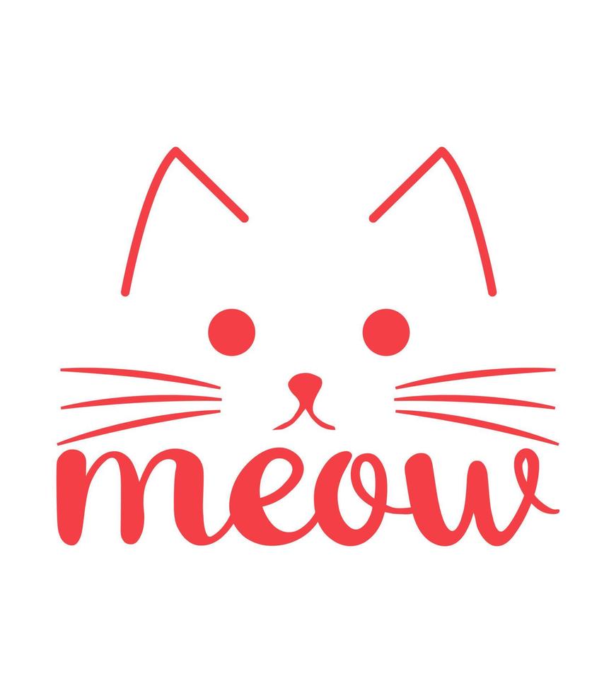 Cat T-Shirt design vector