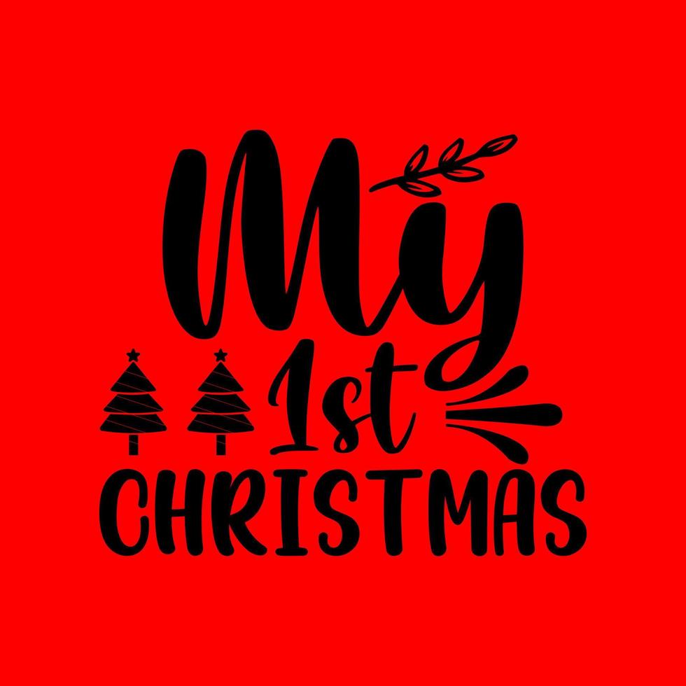 Christmas T-shirt Design vector