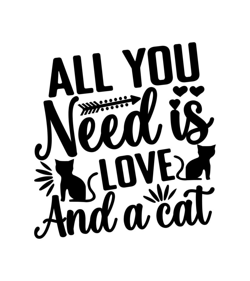 Cat T-Shirt design vector