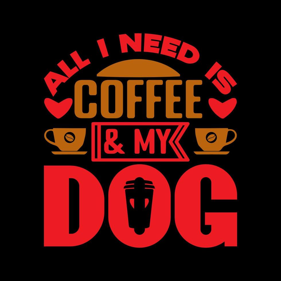 diseño de camiseta de café vector