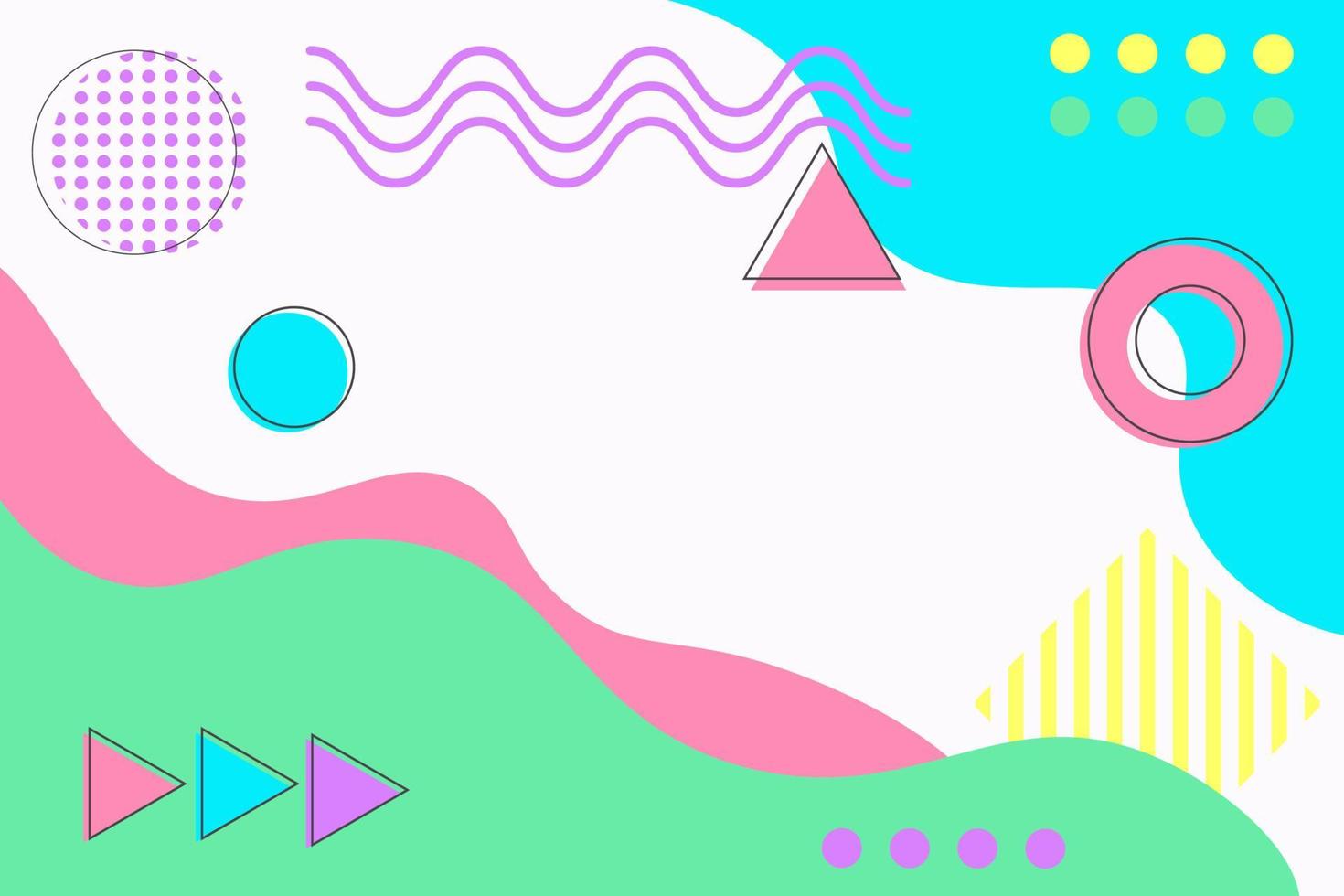 Memphis abstract background vector