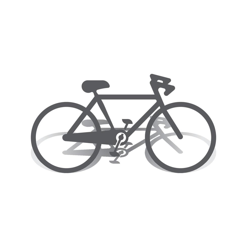 Bike vector icon isolatedon white