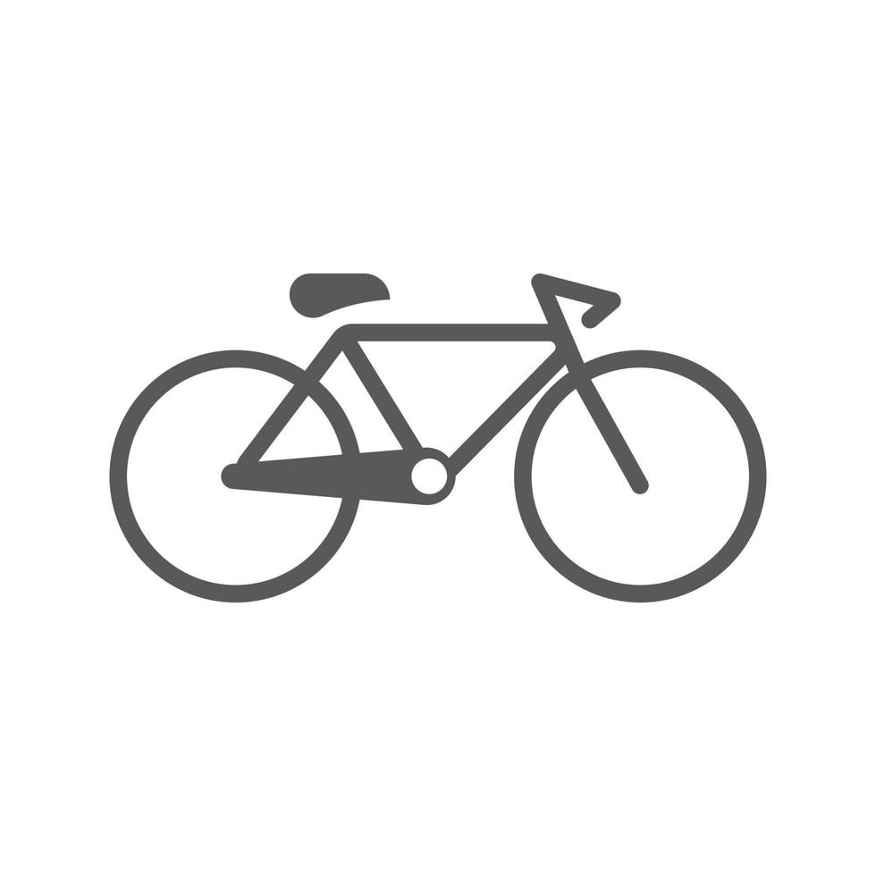 Bike vector icon isolatedon white