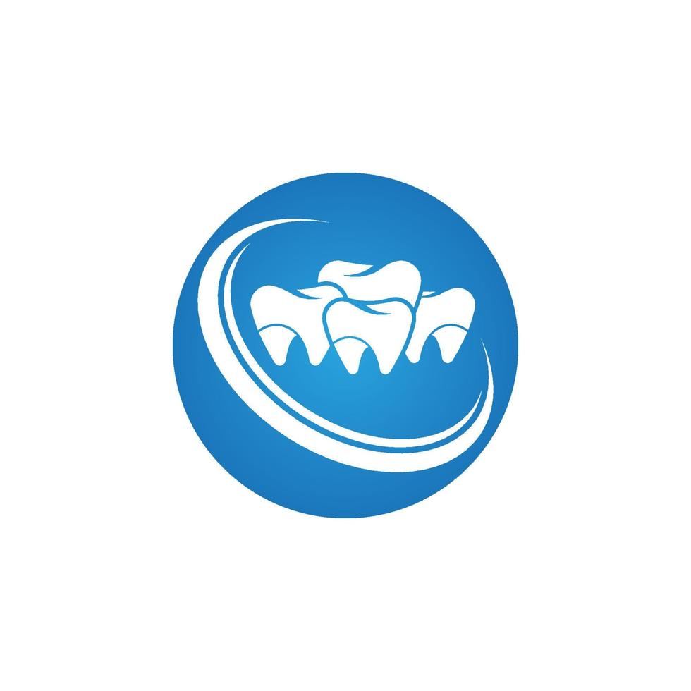 Ilustración de vector de plantilla de logotipo dental