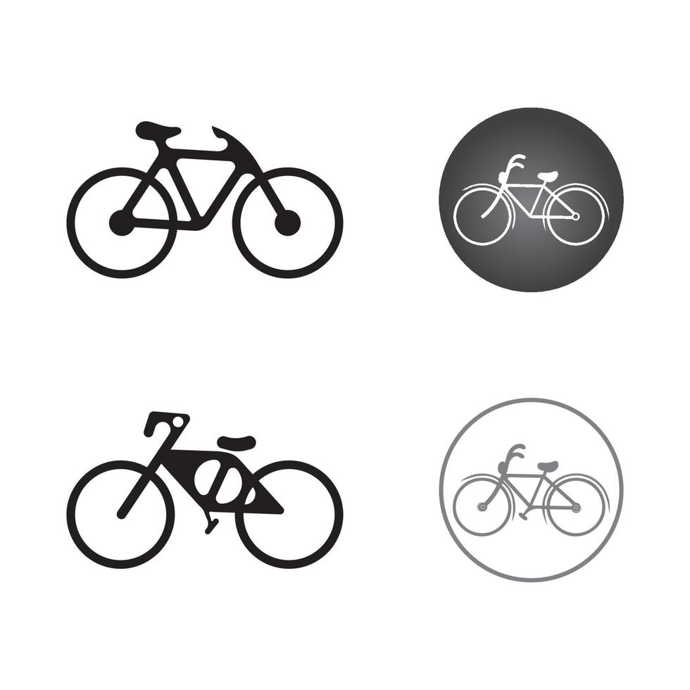 icono de vector de bicicleta aislado en blanco