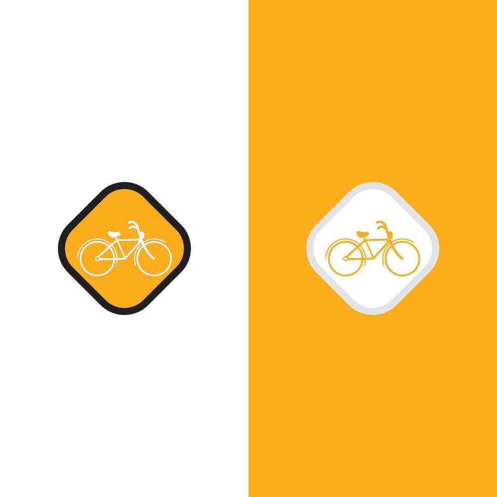 icono de vector de bicicleta aislado en blanco